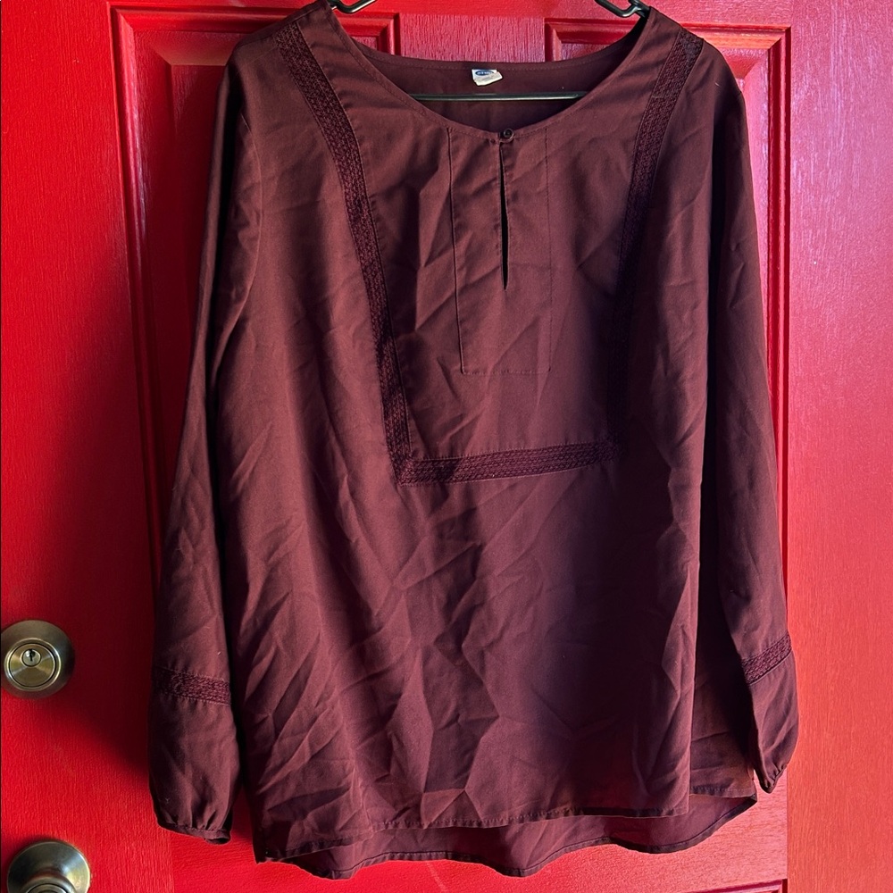 Old Navy Women's Burgundy Top